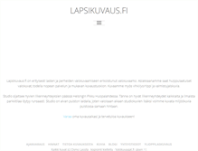 Tablet Screenshot of lapsikuvaus.fi